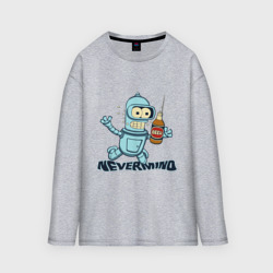 Мужской лонгслив oversize хлопок Little Bender