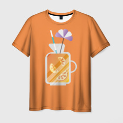 Апельсиновый сок - Оранжевая версия – Мужская футболка 3D с принтом купить со скидкой в -23%