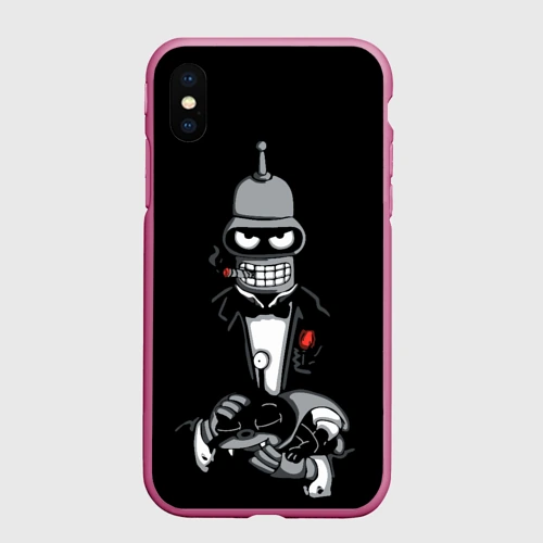 Чехол для iPhone XS Max матовый The Bender gentleman