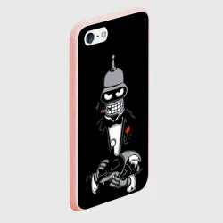 Чехол для iPhone 5/5S матовый The Bender gentleman - фото 2