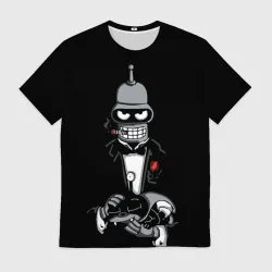 Мужская футболка 3D The Bender gentleman