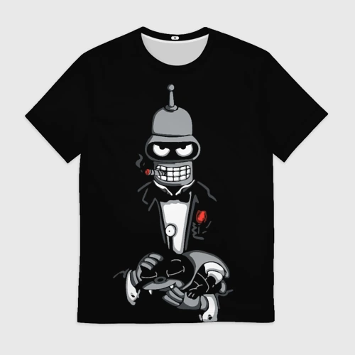 Мужская футболка 3D The Bender gentleman