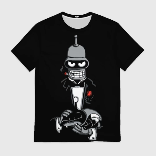 Мужская футболка 3D с принтом The Bender gentleman, вид спереди #2