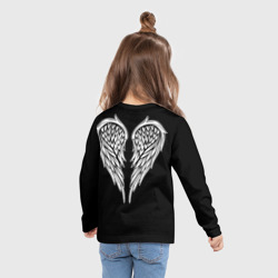 Детский лонгслив 3D Крылья ангела - рисунок - фото 2