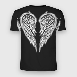 Мужская футболка 3D Slim Крылья ангела - рисунок