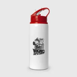 Бутылка для воды с трубочкой Back to the futurama