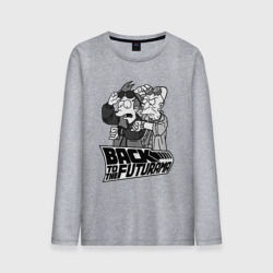 Мужской лонгслив хлопок Back to the futurama