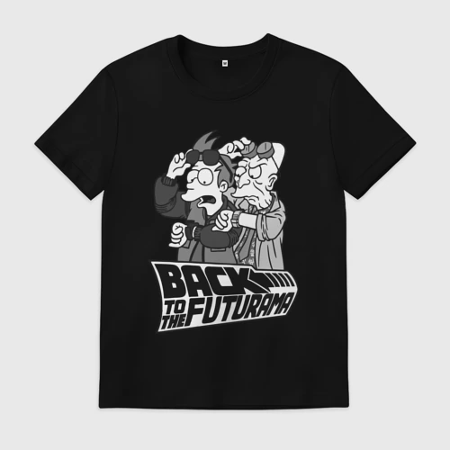 Мужская футболка хлопок Back to the futurama