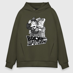 Мужское худи Oversize хлопок Back to the futurama