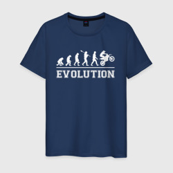 Мужская футболка хлопок Мото-эволюция