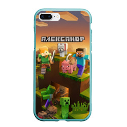 Чехол для iPhone 7Plus/8 Plus матовый Александр Minecraft