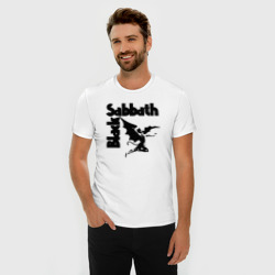 Мужская футболка хлопок Slim Блэк Саббат метал - фото 2