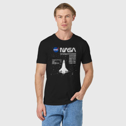 Мужская футболка хлопок NASA ракета - фото 2