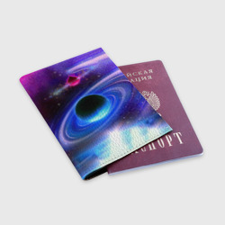 Обложка для паспорта матовая кожа Центр галактики - фото 2