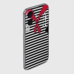 Чехол для iPhone 16 силиконовый с защитой камеры Костюм пионера-разбойника карнавальный тельняшка - фото 2