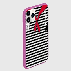 Чехол для iPhone 11 Pro матовый Костюм пионера-разбойника карнавальный тельняшка - фото 2