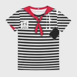 Женская футболка 3D Костюм пионера-разбойника карнавальный тельняшка