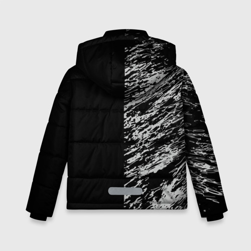 Зимняя куртка для мальчиков 3D с принтом Тёмный Дворецкий Себастиан, вид сзади #1