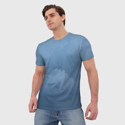 Мужская футболка 3D Облачные разводы - фото 2