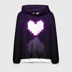 Мужская толстовка 3D Undertale heart neon