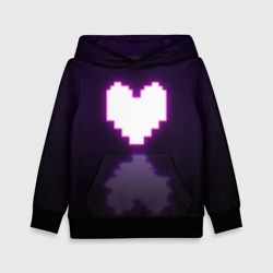Детская толстовка 3D Undertale heart neon