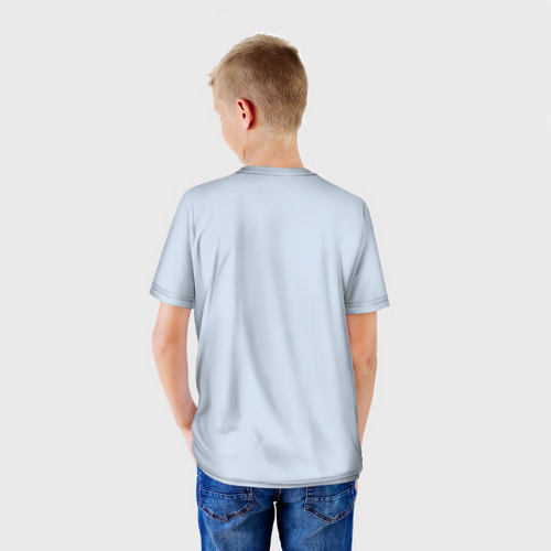 Детская футболка 3D с принтом BTS fairy tale, вид сзади #2