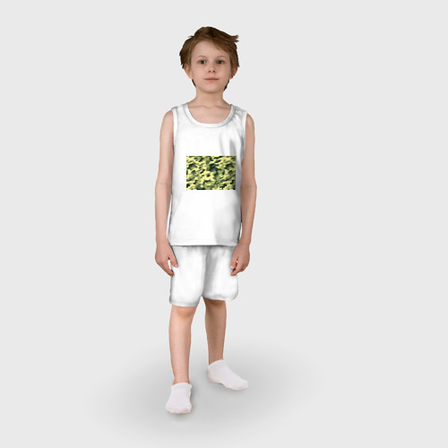 Детская пижама с шортами хлопок Камуфляж милитари - фото 3
