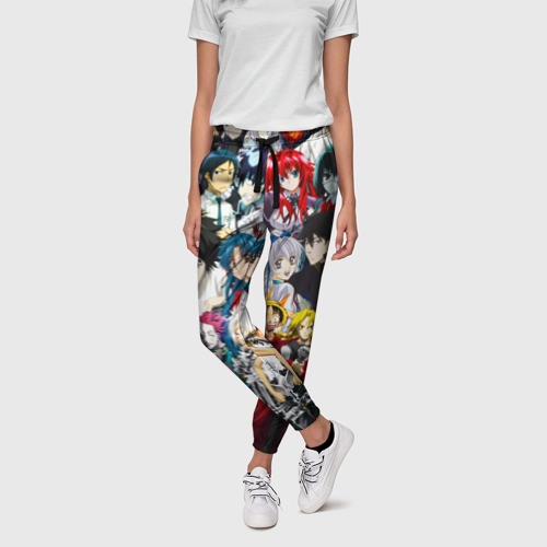 Женские брюки 3D Все аниме персонажи, цвет 3D печать - фото 3