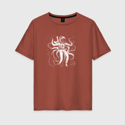 Женская футболка хлопок Oversize Octopusnaut