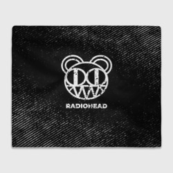 Плед 3D Radiohead с потертостями на темном фоне