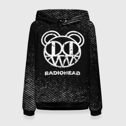 Женская толстовка 3D Radiohead с потертостями на темном фоне
