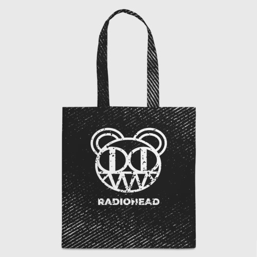 Шоппер 3D Radiohead с потертостями на темном фоне