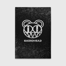 Обложка для автодокументов Radiohead с потертостями на темном фоне