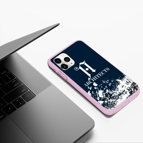 Чехол для iPhone 11 Pro Max матовый Architects - краска, цвет розовый - фото 5