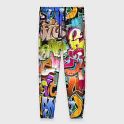 Женские брюки 3D Надпись и краска граффити