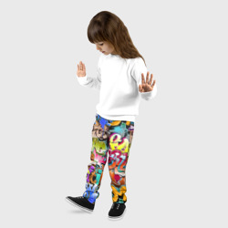 Детские брюки 3D Надпись и краска граффити - фото 2