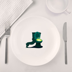 Набор: тарелка + кружка Любопытная Такса - фото 2
