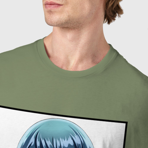 Мужская футболка хлопок Юто Идзика, цвет авокадо - фото 6