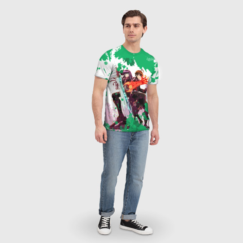 Мужская футболка 3D Рокуро и Бэнио, цвет 3D печать - фото 5