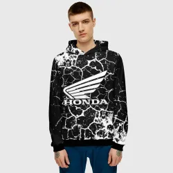 Мужская толстовка 3D Honda logo арт - фото 2