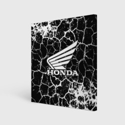 Холст квадратный Honda logo арт