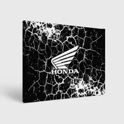 Холст прямоугольный Honda logo арт