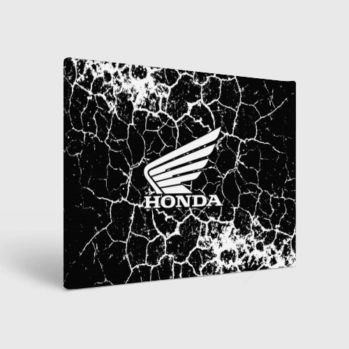 Холст прямоугольный Honda logo арт