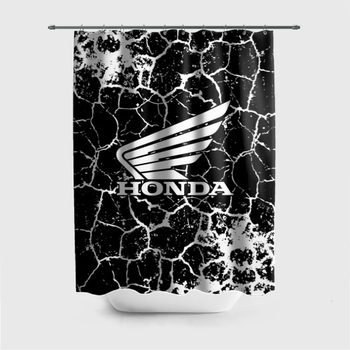 Штора 3D для ванной Honda logo арт