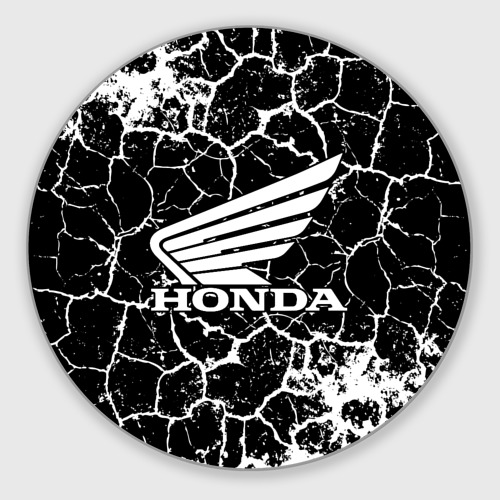 Круглый коврик для мышки Honda logo арт