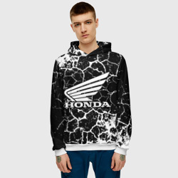 Мужская толстовка 3D Honda logo арт - фото 2