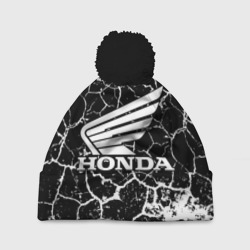 Шапка 3D c помпоном Honda logo арт