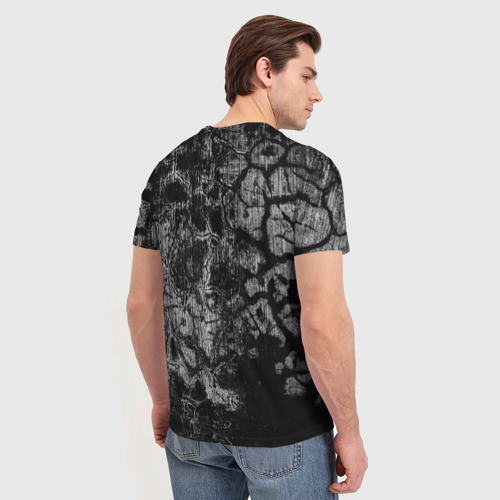 Мужская футболка 3D с принтом Berserk smudges, вид сзади #2