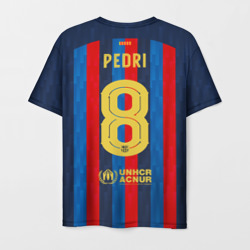 Мужская футболка 3D Педри Барселона форма 2022-2023