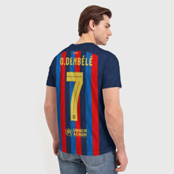 Мужская футболка 3D Дембеле Барселона форма 2022-2023 - фото 2